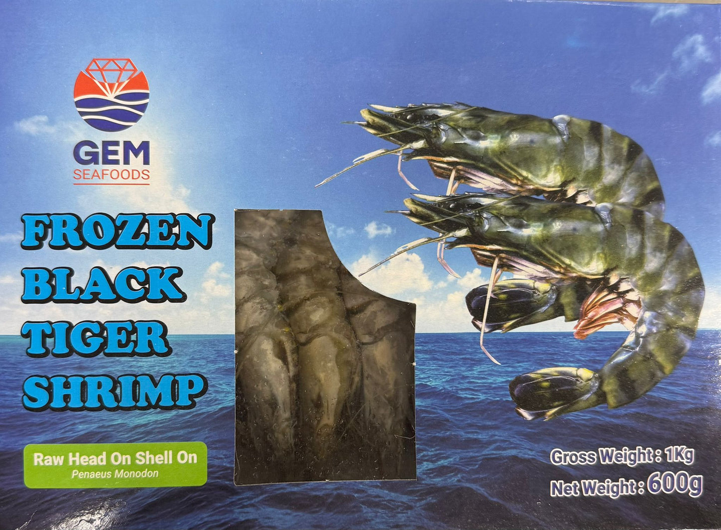 Frozen Black Tiger Prawns